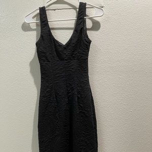 Black bodycon midi dress